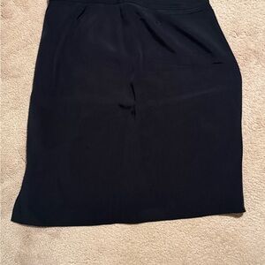 Ann Taylor Black Silk Pencil Skirt